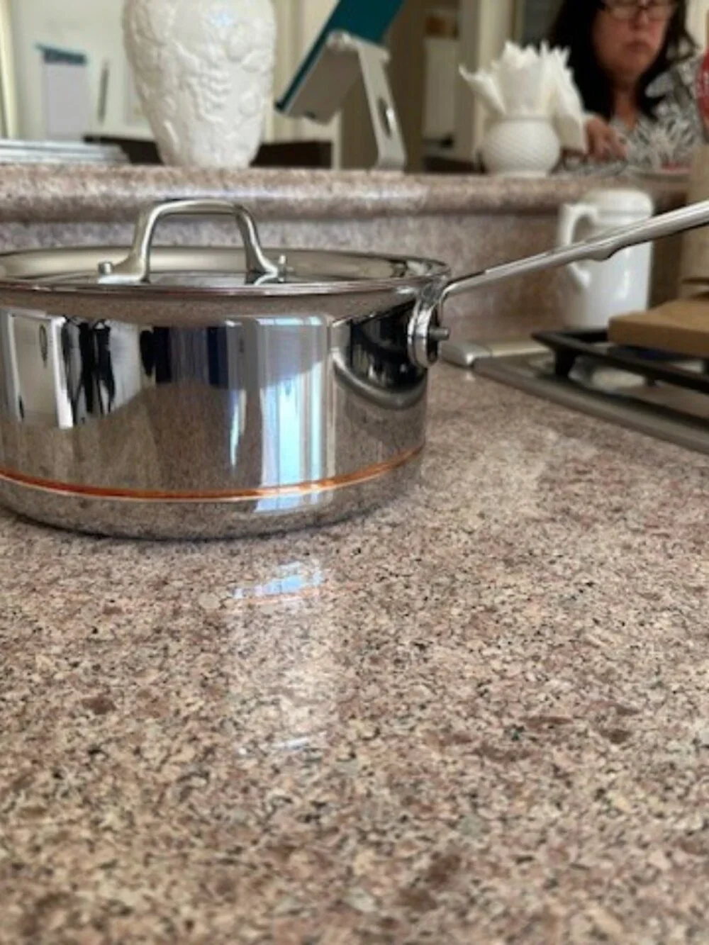 All-Clad Copper Core 5-Ply Stainless Steel 3 Quart Sauce Pan